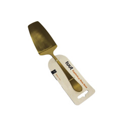 Imagem de ESPÁTULA PARA BOLO IBIZA EM AÇO INOX DOURADO 28X7CM - TUUT - Yangzi Brasil Corporation S A 