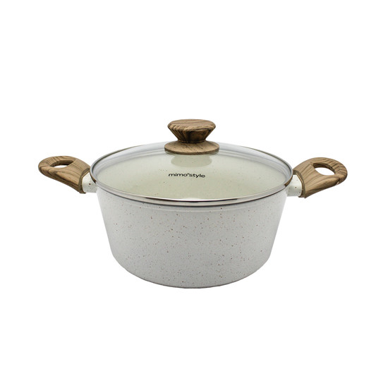 Imagem CONJUNTO 8 PANELAS MÁRMOL STYLE COOK COM REVESTIMENTO CERÂMICO - MIMO STYLE