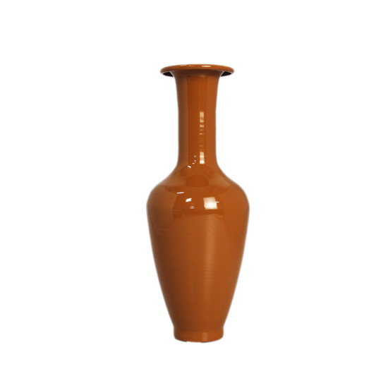 Imagem VASO DECORATIVO DE METAL CARAMELO 24X9X9CM - LUCATTI