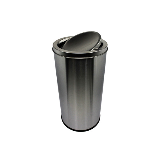 Imagem LIXEIRA BASCULANTE 20L EM AÇO INOX 44,5X23X23CM - MIMO STYLE