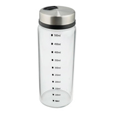 Imagem de PORTA CONDIMENTO EM VIDRO BOROSSILICATO E TAMPA EM AÇO INOX 450ML - DYNASTY - Full Fit Industria Importacao E Comercio Ltda.