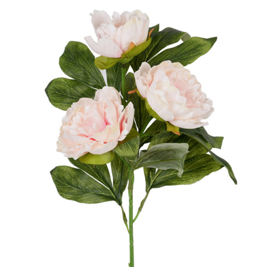 Imagem HASTE DECORATIVA DE PEÔNIA DO CAMPO ROSA EM PLÁSTICO MOLDÁVEL 78X21CM - GRILLO