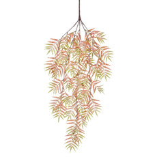 Imagem de PENDENTE DECORATIVO DE SAMAMBAIA VERDE OUTONO EM PLÁSTICO MOLDÁVEL 72X17CM - GRILLO - Grillo Ltda