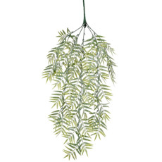 Imagem de PENDENTE DECORATIVO DE SAMAMBAIA VERDE EM PLÁSTICO MOLDÁVEL 72X17CM - GRILLO - Grillo Ltda