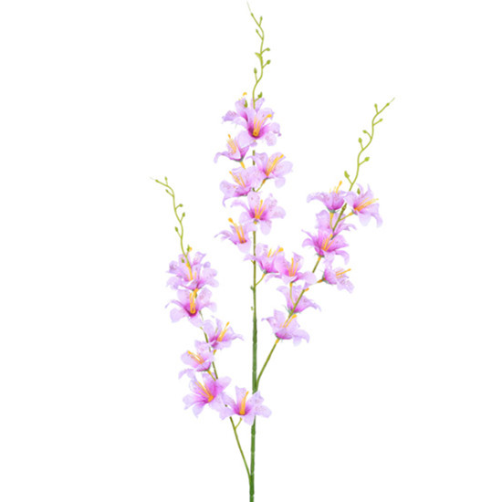 Imagem HASTE DECORATIVA DE LÍRIO DO CAMPO LAVANDA EM PLÁSTICO MOLDÁVEL 105X7CM - GRILLO