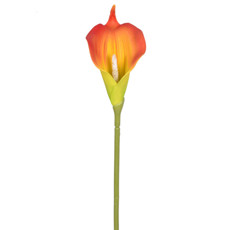 Imagem de HASTE DECORATIVA DE COPO DE LEITE E.V.A LARANJA EM PLÁSTICO MOLDÁVEL 35X10CM - GRILLO - Grillo Ltda