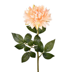 Imagem de HASTE DE DÁLIA CHAMPANHE EM PLÁSTICO MOLDÁVEL COM PÉTALAS EM CETIM 80X25 - GRILLO - Grillo Ltda