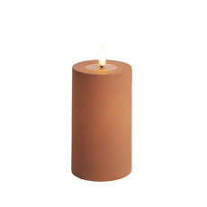 Imagem de VELA DECORATIVA COM LED MOVIDO A PILHAS 2AA COR TERRACOTA 7X7X13CM - CROMUS  - Cromus Embalagens Ind. E Com. Ltda