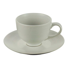 Imagem de CONJUNTO 4 XÍCARAS EM PORCELANA BRANCA PARA CHÁ COM PIRES 195ML - ROJEMAC - Rojemac Impotacao E Exportacao Ltda