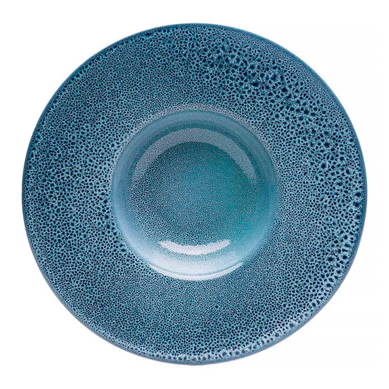 Imagem PRATO FUNDO PARA RISOTO EM CERÂMICA MARINE AZUL 28CM - WOLFF