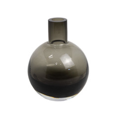 Imagem de VASO DECORATIVO DE VIDRO COR PRETO FOSCO 20CM - GRILLO 58347 - Grillo Ltda