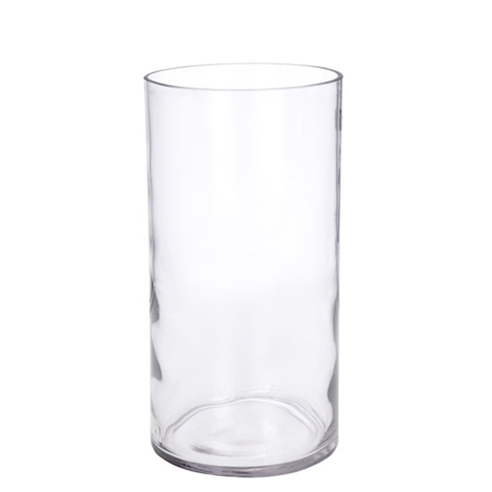 Imagem VASO DECORATIVO FORMATO TUBULAR EM VIDRO TRANSPARENTE 30X15CM - GRILLO