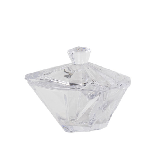 Imagem BOMBONIERE EM VIDRO TRANSPARENTE 20X15X17CM - GRILLO 59412