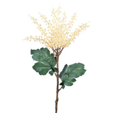 Imagem de HASTE DE SEMENTES SILVESTRES BEGE E FOLHAS VERDES EM PLÁSTICO MOLDÁVEL 60X19CM - GRILLO - Grillo Ltda