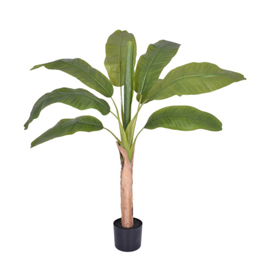 Imagem PLANTA BANANEIRA TOQUE REAL VERDE COM FOLHAS EM PVC E TRONCO EM PLÁSTICO - GRILLO
