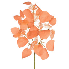 Imagem de HASTE DECORATIVA DE FOLHAS DO CAMPO LARANJA PERMANENTE EM PLÁSTICO 66X16 CM - GRILLO - Grillo Ltda