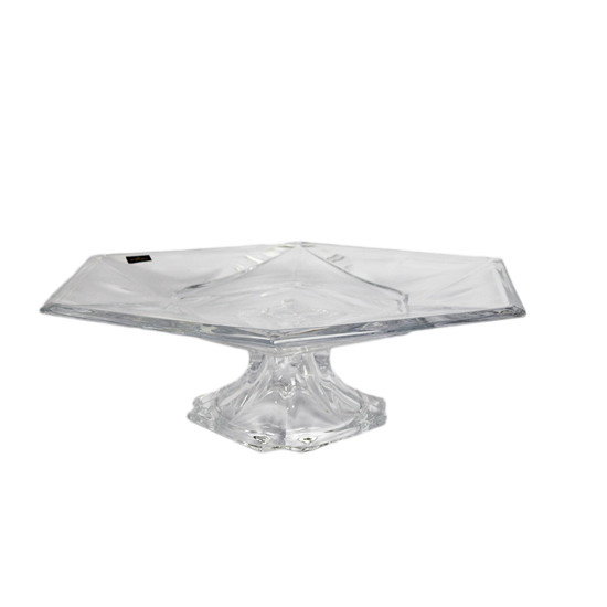 Imagem CENTRO DE MESA EM VIDRO SODO-CÁLCICO TITÂNIO COM PE 11X40X31CM - ROJEMAC