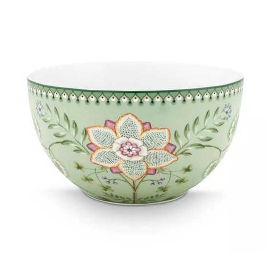 Imagem TIGELA LILY&LOTUS VERDE CLARO 1,5L EM PORCELANA 10X18CM - PIP STÚDIO 