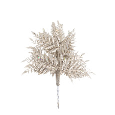 Imagem de PICK DECORATIVO COM FOLHAS COR CHAMPAGNE DE PLÁSTICO 30CM - CROMUS  - Cromus Embalagens Ind. E Com. Ltda