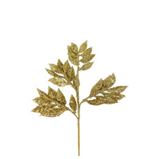 Imagem de HASTE DE NATAL COR DOURADO COM GLITTER 65CM - DINATALE IMPORT - Dinatale Import Ltda