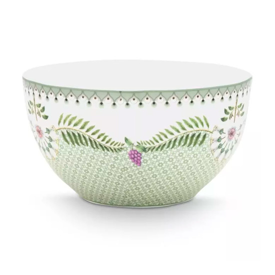 Imagem TIGELA TILES VERDE CLARO LILY&LOTUS 900ML EM PORCELANA 8X15X15CM - PIP STÚDIO