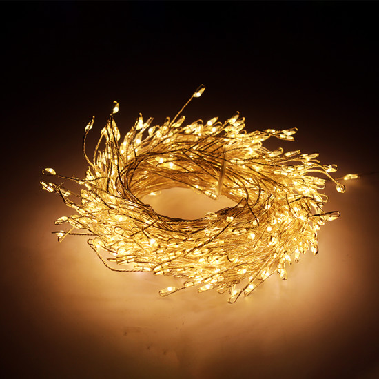 Imagem PISCA PISCA CORDÃO TRANSPARENTE 12 METROS COM LED AMARELO 220V - GRILLO