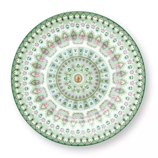Imagem PRATO PARA PÃO MOON DELIGHT VERDE CLARO LILY&LOTUS EM PORCELANA 17CM - PIP STÚDIO