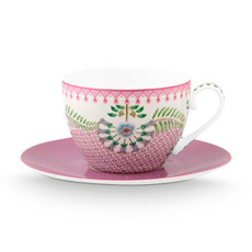 Imagem de XÍCARA DE CHÁ TILES LILÁS 280ML LILY&LOTUS EM PORCELANA 7X16CM - PIP STUDIO - Nusa Dua Eirelli 