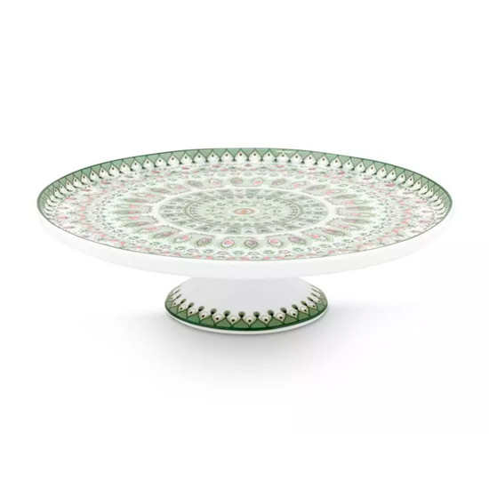 Imagem MINI PRATO PARA BOLO MOON DELIGHT VERDE CLARO LILY&LOTUS EM PORCELANA - PIP STÚDIO