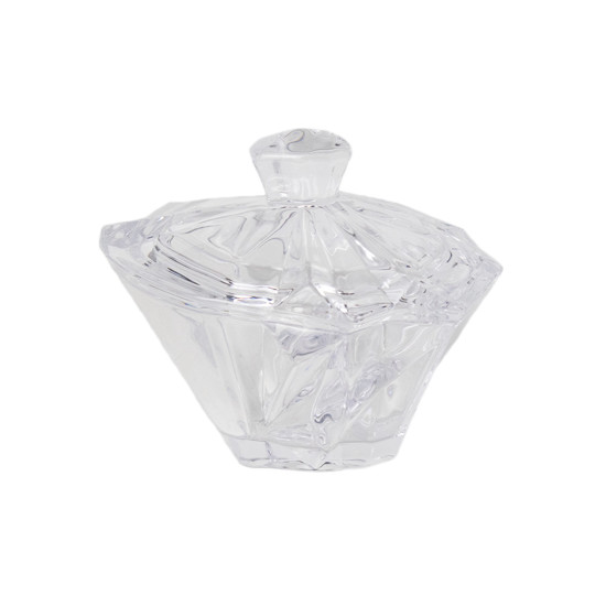 Imagem BOMBONIERE EM VIDRO TRANSPARENTE 15X12X7 CM - GRILLO 59413