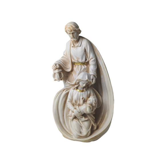 Imagem ESCULTURA DECORATIVA EM RESINA SAGRADA FAMÍLIA 32X18X14 CM - GRILLO 59100