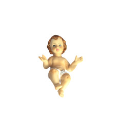 Imagem de MENINO JESUS DECORATIVO EM RESINA 12X8X5CM - ARTESANATOS IRACEMA - Artesanatos Iracema Ltda Me