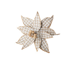 Imagem de HASTE BICO DE PAPAGAIO COR XADREZ BRANCO E CHAMPAGNE CABO CURTO 23X30CM - GRILLO 57015 - Grillo Ltda