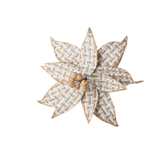 Imagem HASTE BICO DE PAPAGAIO COR XADREZ BRANCO E CHAMPAGNE CABO CURTO 23X30CM - GRILLO 57015