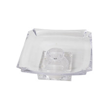 Imagem de CENTRO DE MESA DE VIDRO TRANSPARENTE 23X23X9CM - GRILLO 59404 - Grillo Ltda