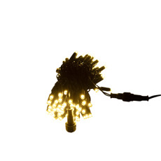 Imagem de PISCA PISCA FIO VERDE 10 METROS 100 LEDS LUZ QUENTE 220V  - Dinatale Import Ltda