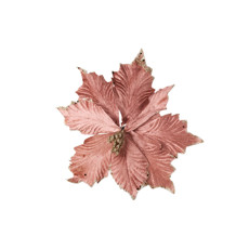 Imagem de HASTE DECORATIVA NATALINA FLOR POINSETIA ROSA 20X20X15 CM - Cromus Embalagens Ind. E Com. Ltda