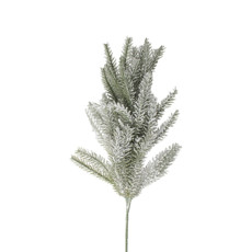 Imagem de HASTE PINHO NEVADO DECORATIVO DE NATAL COR VERDE COM BRANCO 50CM - GRILLO 53785 - Grillo Ltda