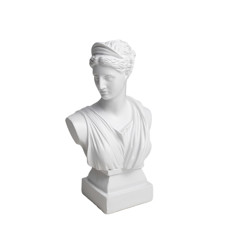 Imagem de BUSTO FEMININO DECORATIVO EM RESINA BRANCA 20X12X6 CM - Grillo Ltda