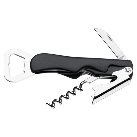 Imagem ABRIDOR E SACA-ROLHAS DE GARRAFAS EM AÇO INOX E POLIPROPILENO 2X14X4CM - BRINOX