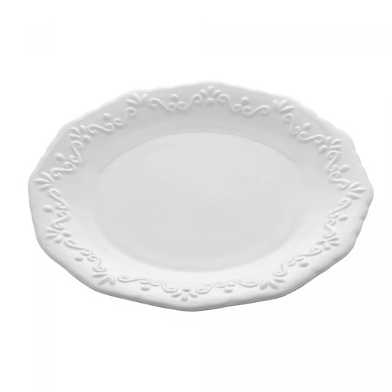 Imagem CONJUNTO DURABLE PORCELAIN BRANCO 6 PRATOS PARA SOBREMESA 19CM - WOLFF