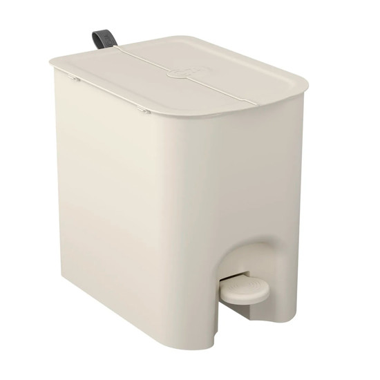 Imagem LIXEIRA BORBOLETA 12L COM PEDAL EM POLIPROPILENO LIGHT GRAY 27X32X22CM - COZA