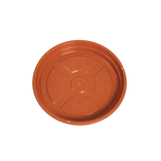 Imagem PRATO PARA VASO DE PLANTAS EM POLIPROPILENO COR TERRACOTA 2,5X18CM - ATACAPLAST