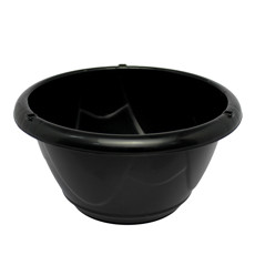 Imagem de CUIA PRETA MÁRMORE DE POLIPROPILENO COM TELA PARA PLANTAS - ATACAPLAST - Atacaplast Comercio E Distribuidora Ltda