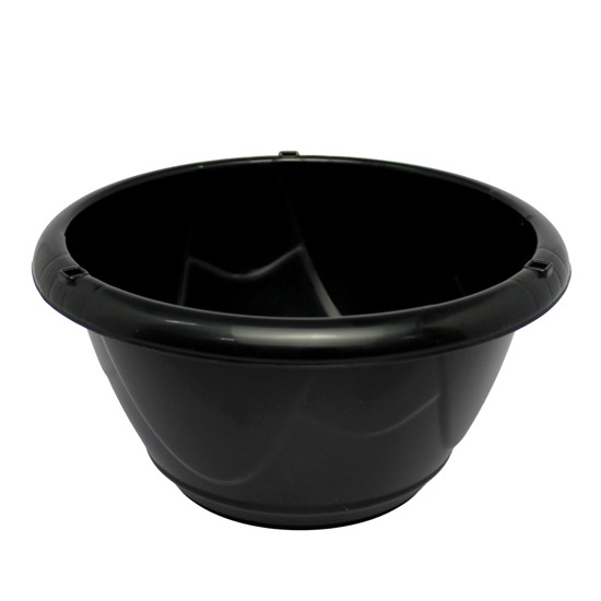 Imagem CUIA PRETA MÁRMORE DE POLIPROPILENO COM TELA PARA PLANTAS - ATACAPLAST