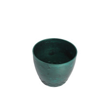 Imagem de CACHEPOT DIAMOND DECORATIVO COR VERDE GUATEMALA EM PLÁSTICO 13X16CM - ATACAPLAST - Atacaplast Comercio E Distribuidora Ltda