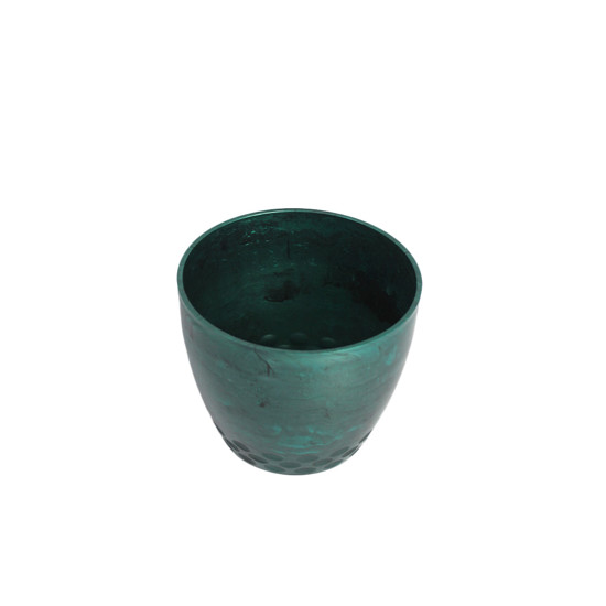 Imagem CACHEPOT DIAMOND DECORATIVO COR VERDE GUATEMALA EM PLÁSTICO 13X16CM - ATACAPLAST