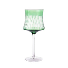 Imagem de CONJUNTO DE TAÇAS EM VIDRO VERDE E TRANSPARENTE 500ML 6 PEÇAS 23X10X10CM - CROSS - Cross Comercial Ltda