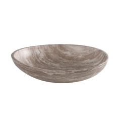 Imagem de CENTRO DE MESA DECORATIVO EM CERÂMICA CINZA MARMORIZADO 7X28,5X28,5CM - CROSS - Cross Comercial Ltda