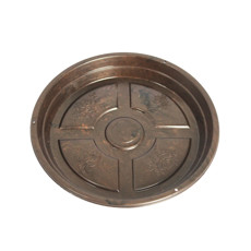 Imagem de PRATO PARA VASO DE PLANTAS EM POLIPROPILENO MARROM CAFÉ 2X16CM - ATACAPLAST - Atacaplast Comercio E Distribuidora Ltda